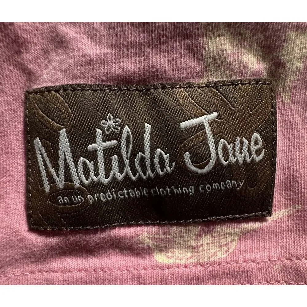 Matilda Jane Print By Numbers Girls 6 Pink Mixed Print Dress